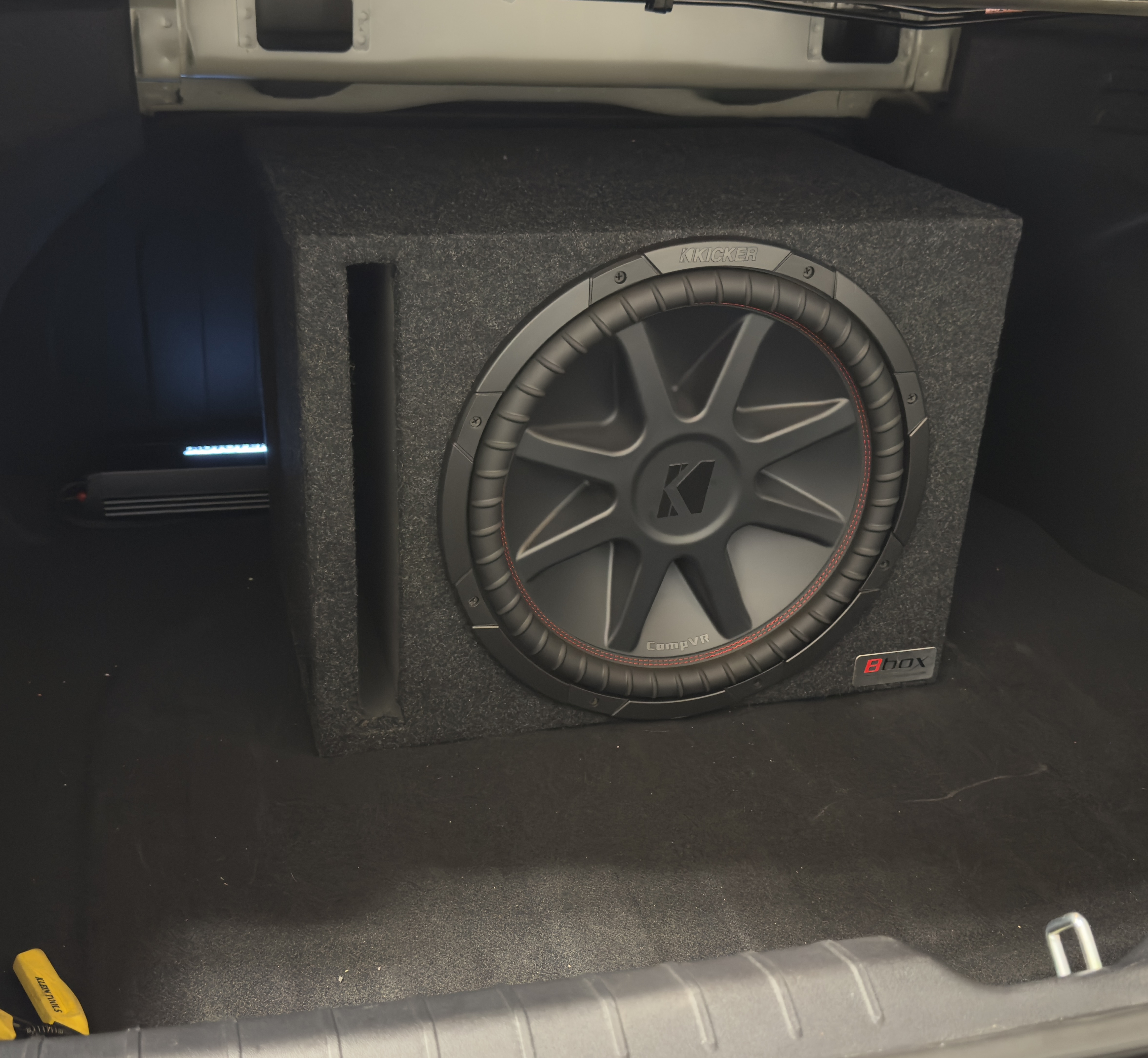 Sub and amp install on a Kia K4